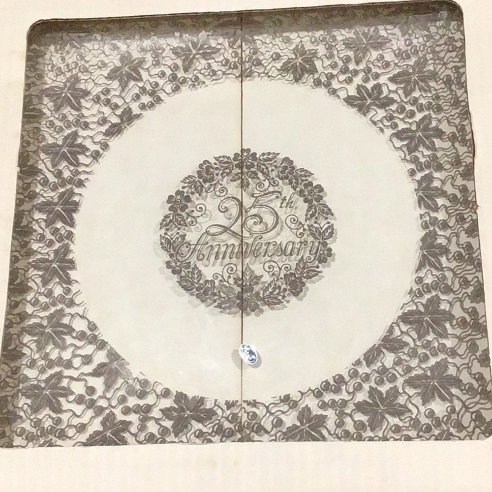 25th silver anniversary plate